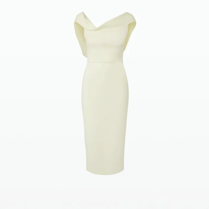 Safiyaa Koral Sorbet Midi Dress Women Dresses