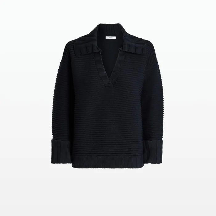 Safiyaa Kratos Navy Knit Top Women Knitwear