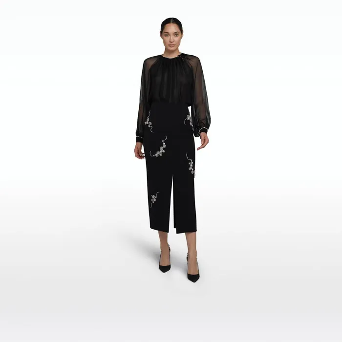 Safiyaa Laoise Black Top Women Tops