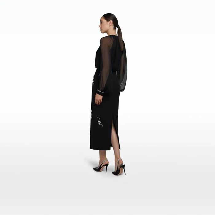 Safiyaa Laoise Black Top Women Tops