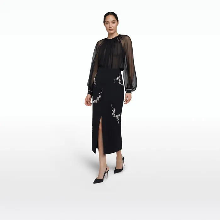 Safiyaa Laoise Black Top Women Tops