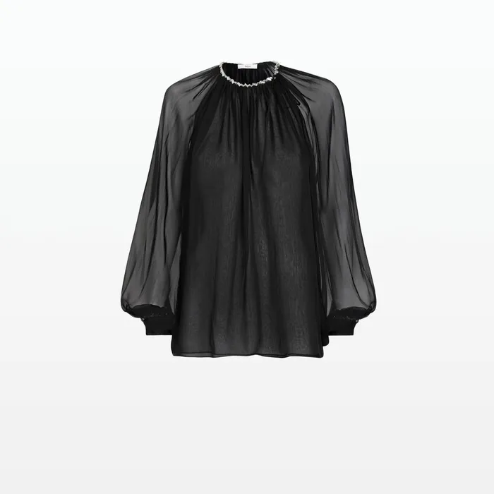 Safiyaa Laoise Black Top Women Tops
