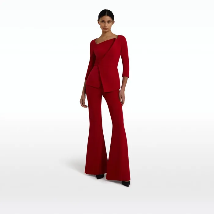Safiyaa Lilian Azalea Red Top Women Tops