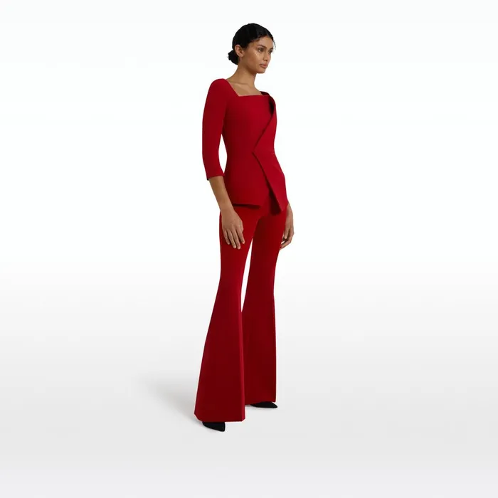 Safiyaa Lilian Azalea Red Top Women Tops