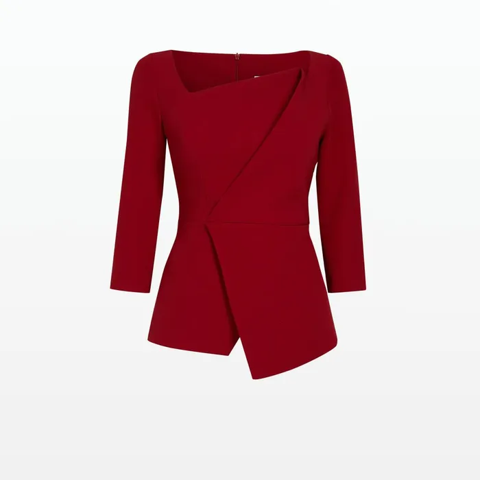 Safiyaa Lilian Azalea Red Top Women Tops