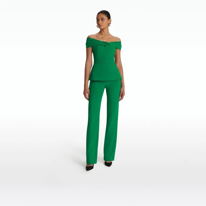 Safiyaa Mabel Emerald Top Women Tops