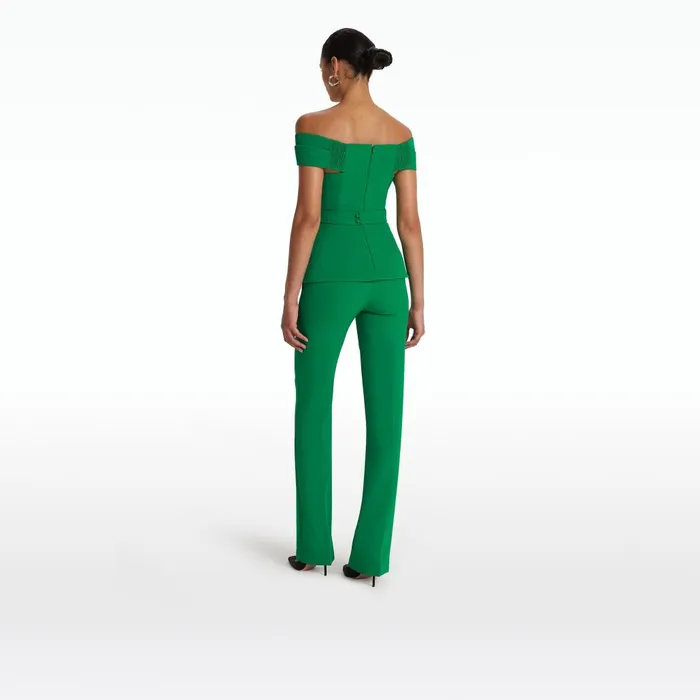 Safiyaa Mabel Emerald Top Women Tops