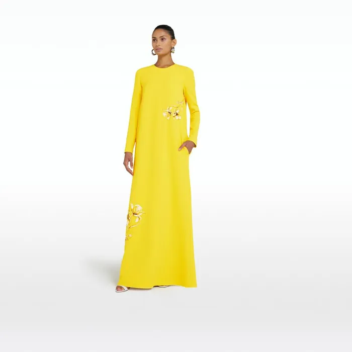 Safiyaa Naima Canary Long Dress Women Dresses