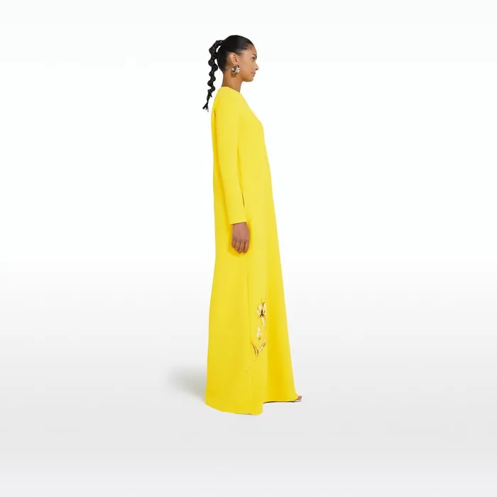 Safiyaa Naima Canary Long Dress Women Dresses