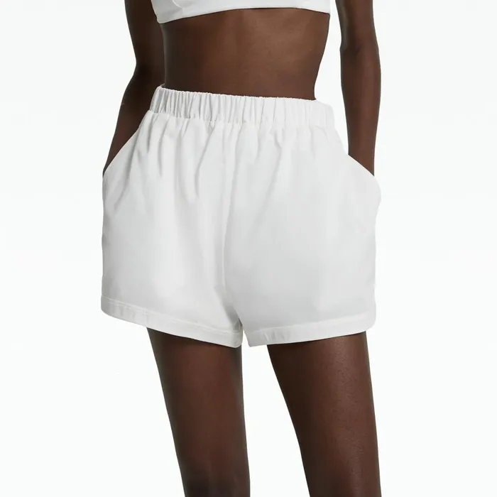 Safiyaa Oliver Ivory Shorts Women Trousers