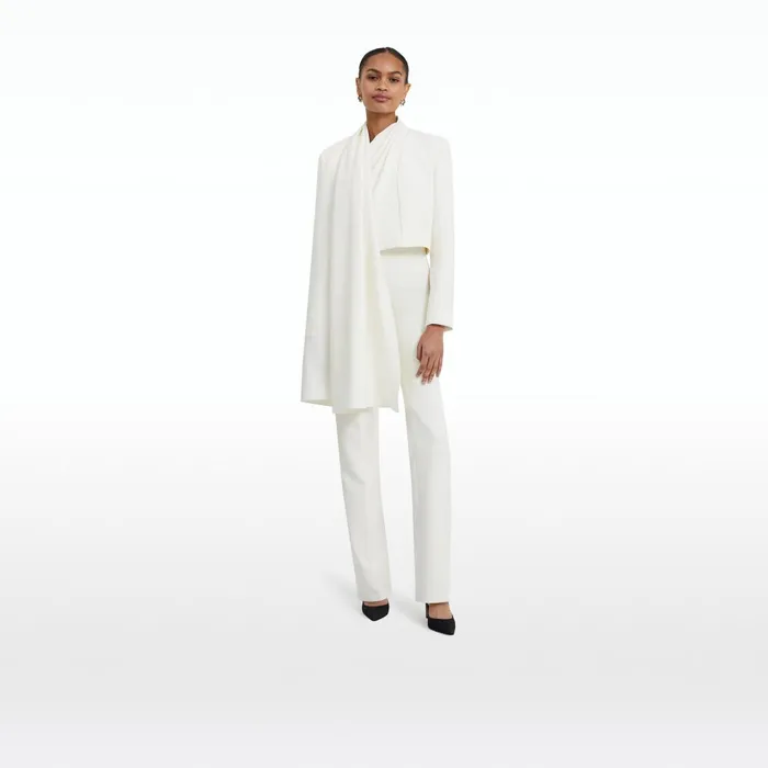 Safiyaa Ooly Ivory Jacket Women Jackets and Coats