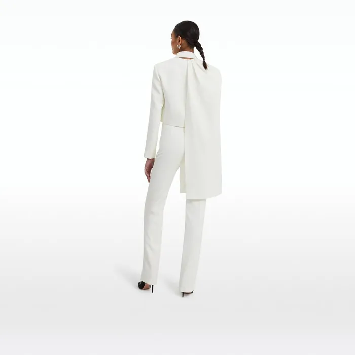 Safiyaa Ooly Ivory Jacket Women Jackets and Coats
