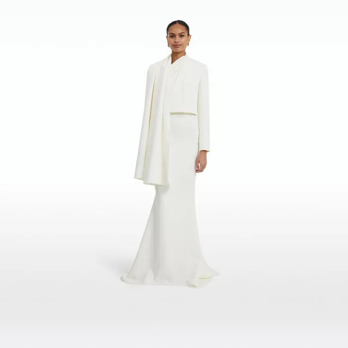 Safiyaa Ooly Ivory Jacket Women Jackets and Coats