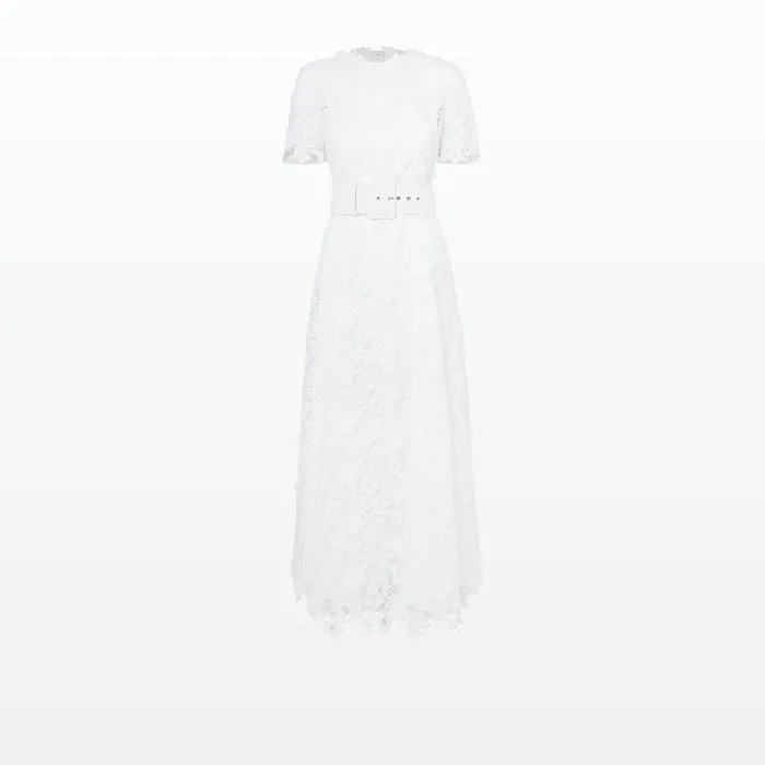 Safiyaa Rolie Ivory Midi Dress Women Dresses