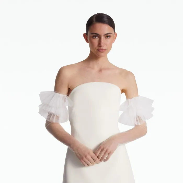 Safiyaa Rowan Ivory Short Dress Women Dresses
