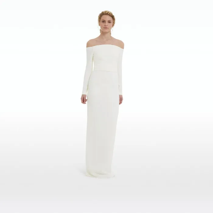 Safiyaa Sariel Ivory Long Dress Women Dresses