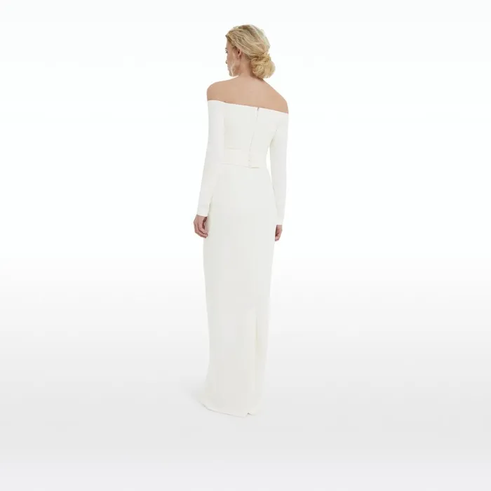 Safiyaa Sariel Ivory Long Dress Women Dresses