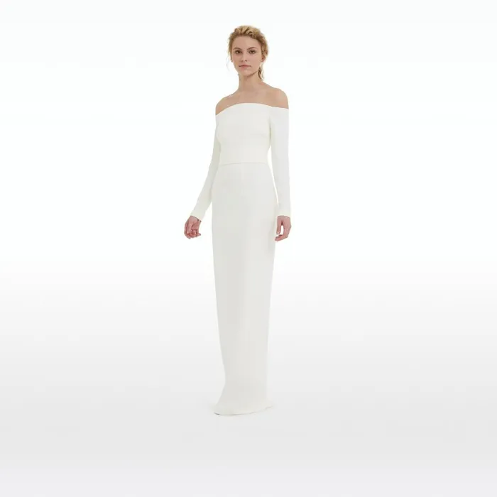 Safiyaa Sariel Ivory Long Dress Women Dresses