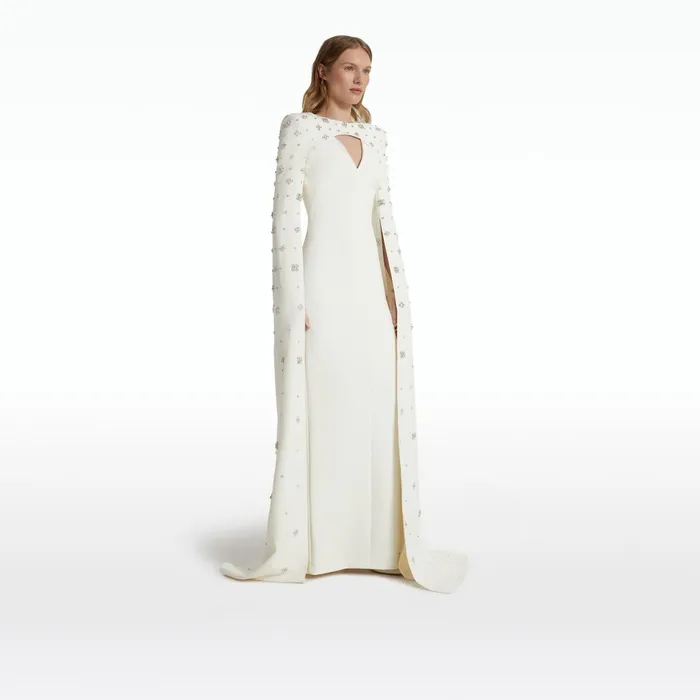 Safiyaa Sarita Ivory Long Dress Women Dresses