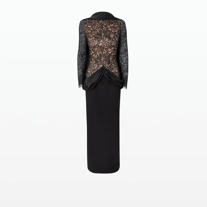 Safiyaa Serryna Black Long Dress Women Dresses