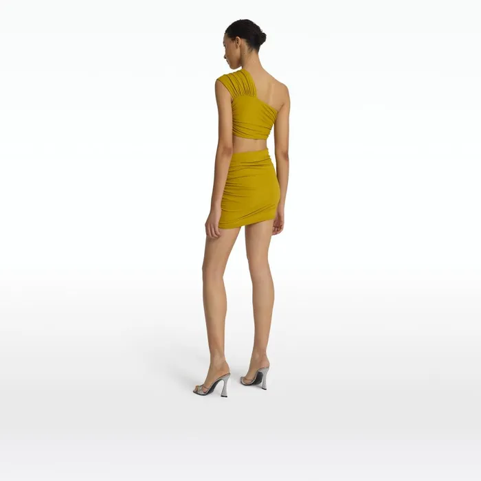 Safiyaa Shauna Chartreuse Swim Skirt Women Swimwear