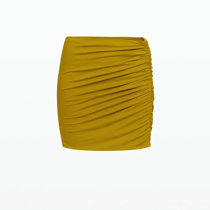 Safiyaa Shauna Chartreuse Swim Skirt Women Swimwear