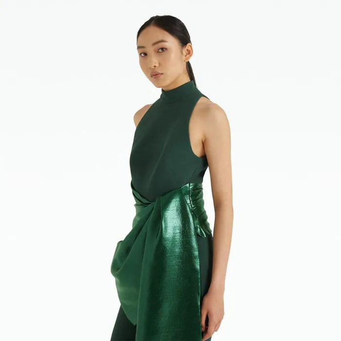 Safiyaa Veda Darkest Spruce Jumpsuit Women Jumpsuits