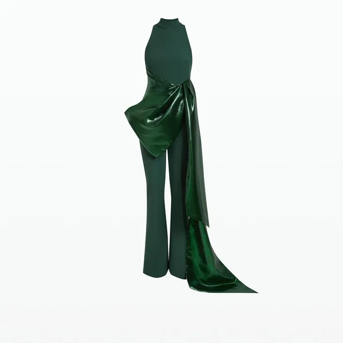 Safiyaa Veda Darkest Spruce Jumpsuit Women Jumpsuits
