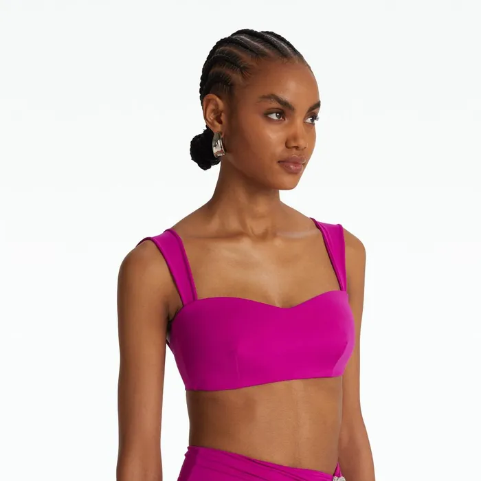 Safiyaa Willa Magenta Bikini Top Women Swimwear