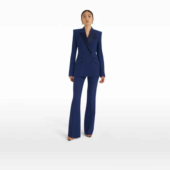 Safiyaa Wynnie Oxford Blue Jacket Women Jackets and Coats
