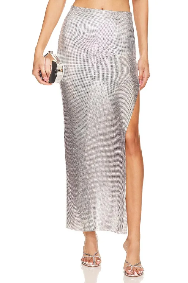 Sascha Maxi Skirt Silver Women Lovers and Friends Shorts
