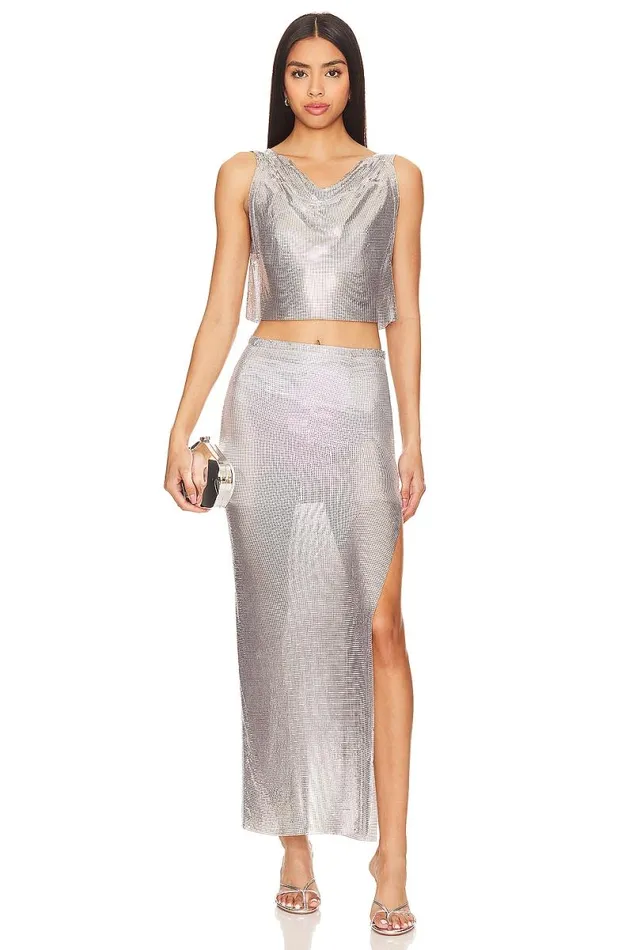 Sascha Maxi Skirt Silver Women Lovers and Friends Shorts