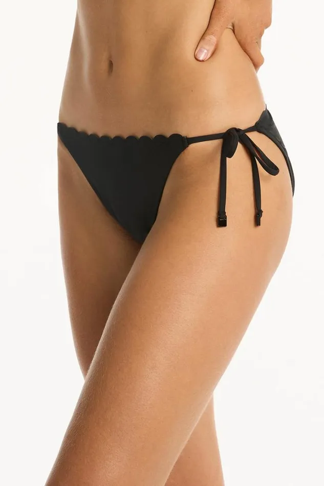 Scallop Tie Side Pant Scallop Women Sea Level Bottoms