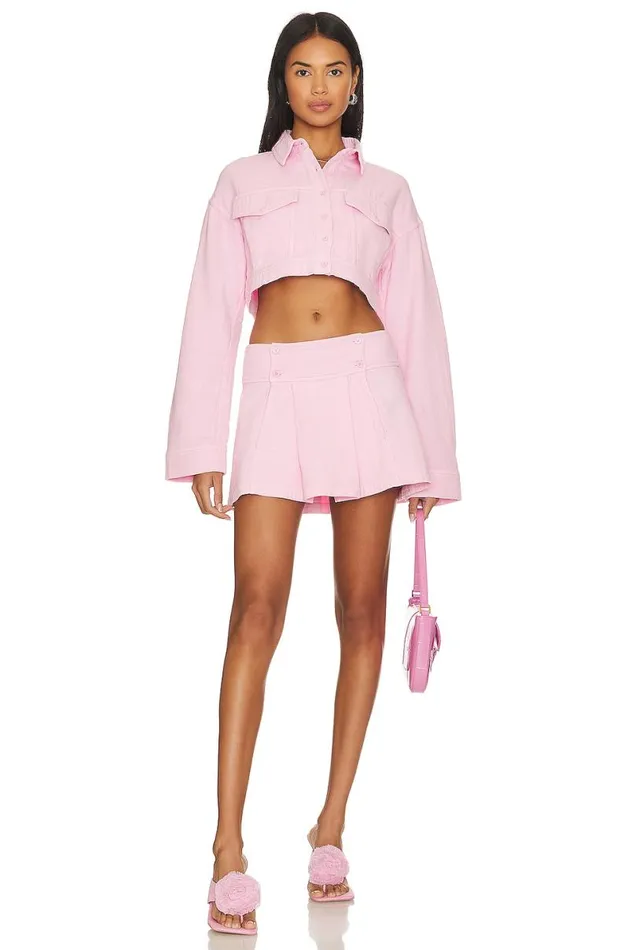 Sean Cropped Jacket Candy Pink Women Lovers and Friends Jackets and Coats