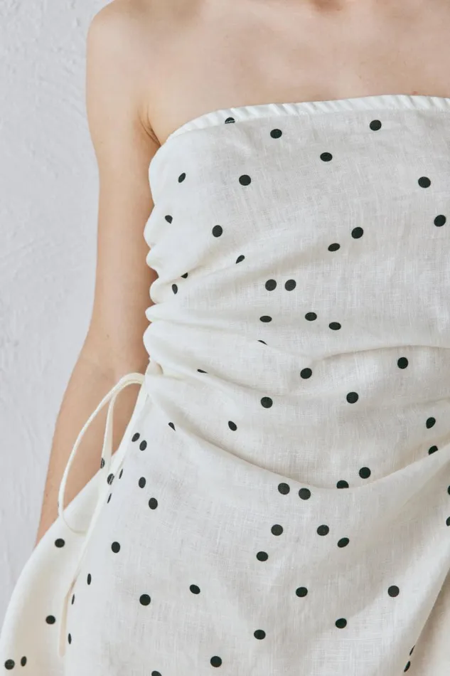 Sets Women VRG GRL Gaia Linen Mini Dress Dot Sets Women VRG GRL Gaia Linen Mini Dress Dot