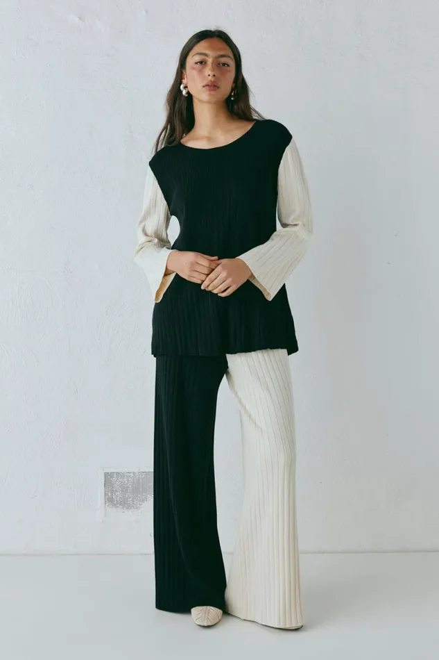 Sets Women VRG GRL Jac Knit Pants Splice