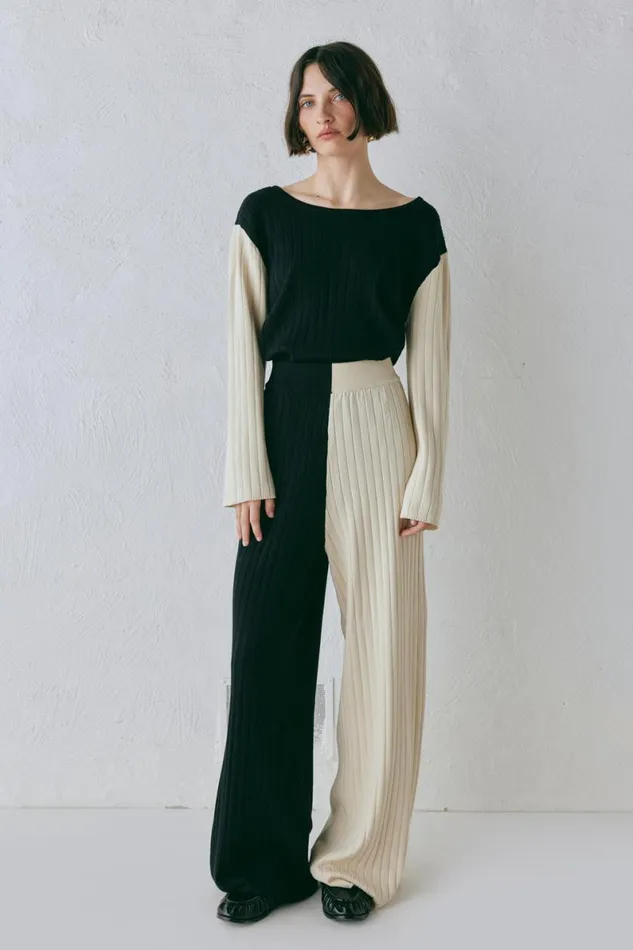 Sets Women VRG GRL Jac Knit Pants Splice