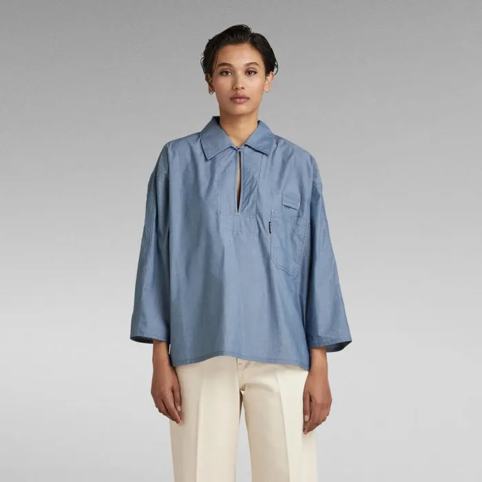 Shirts and Blouses Women GStar RAW Bowling Polo Light Cloud