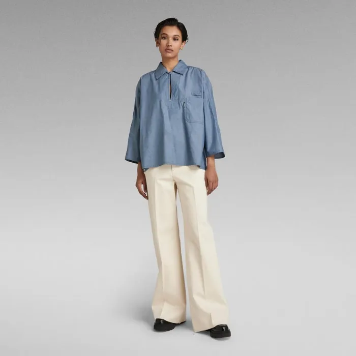 Shirts and Blouses Women GStar RAW Bowling Polo Light Cloud