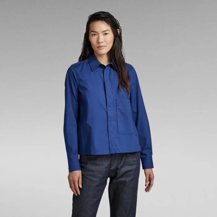 Shirts and Blouses Women GStar RAW Boxy Shirt Ballpen Blue