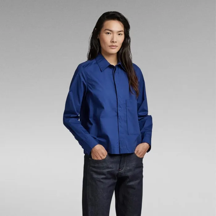 Shirts and Blouses Women GStar RAW Boxy Shirt Ballpen Blue