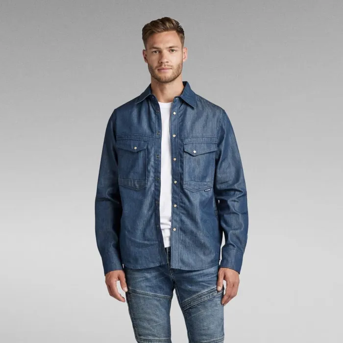 Shirts and Blouses Women GStar RAW Unisex Premium Dakota Regular Shirt Evergreen Raw Denim Shirts and Blouses Women GStar RAW Unisex Premium Dakota Regular Shirt Evergreen Raw Denim
