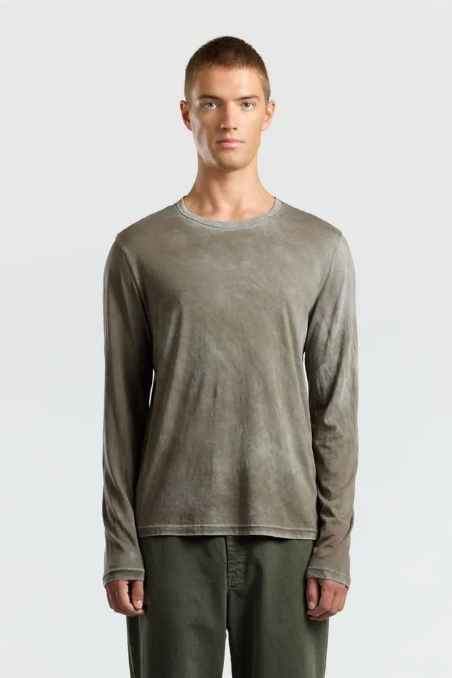 Shirts Men COTTON CITIZEN Classic Crew Long Sleeve Shirt Vintage Taupe