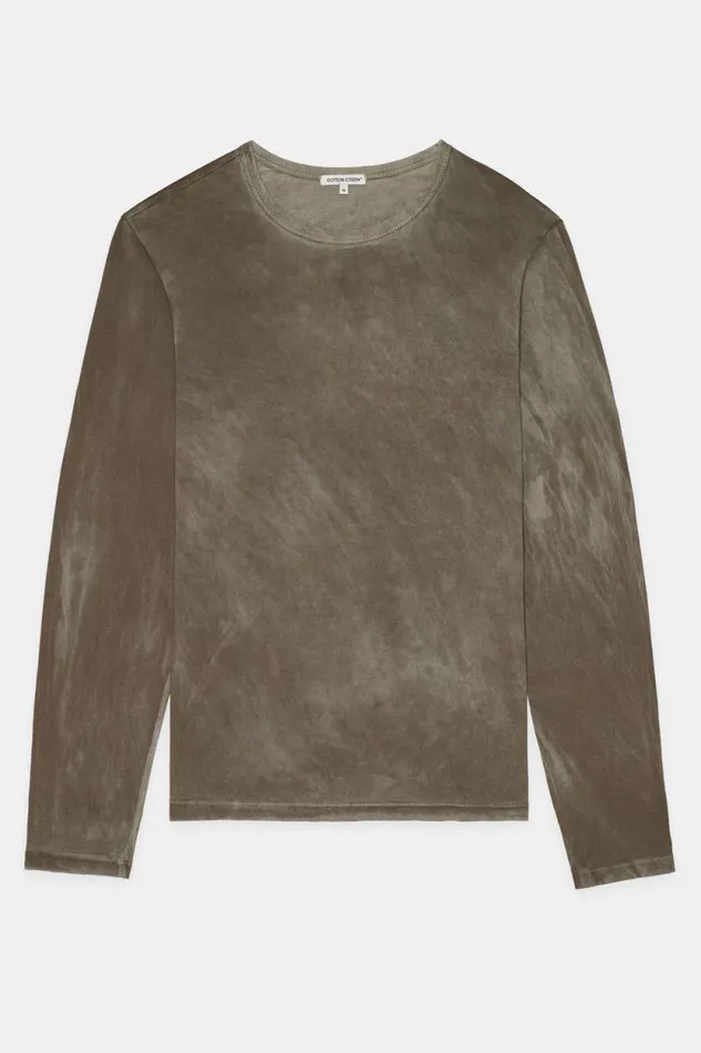 Shirts Men COTTON CITIZEN Classic Crew Long Sleeve Shirt Vintage Taupe Shirts Men COTTON CITIZEN Classic Crew Long Sleeve Shirt Vintage Taupe