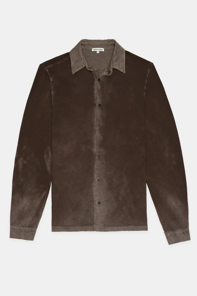 Shirts Men COTTON CITIZEN Presley Buttondown Vintage Espresso Shirts Men COTTON CITIZEN Presley Buttondown Vintage Espresso