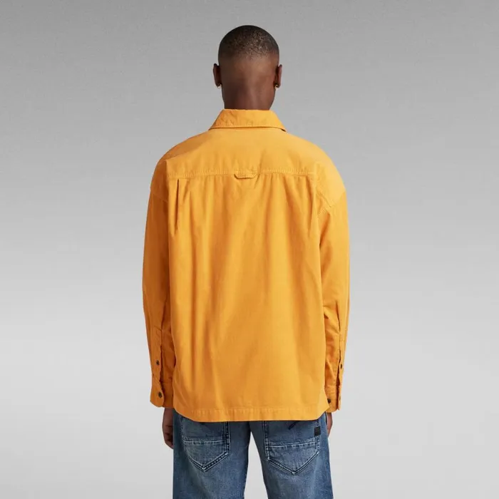 Shirts Men GStar RAW Boxy Fit Shirt Dull Yellow Gd