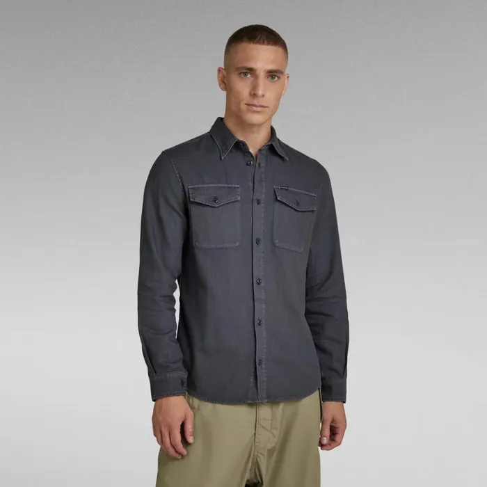 Shirts Men GStar RAW Marine Slim Shirt Fantem Blue