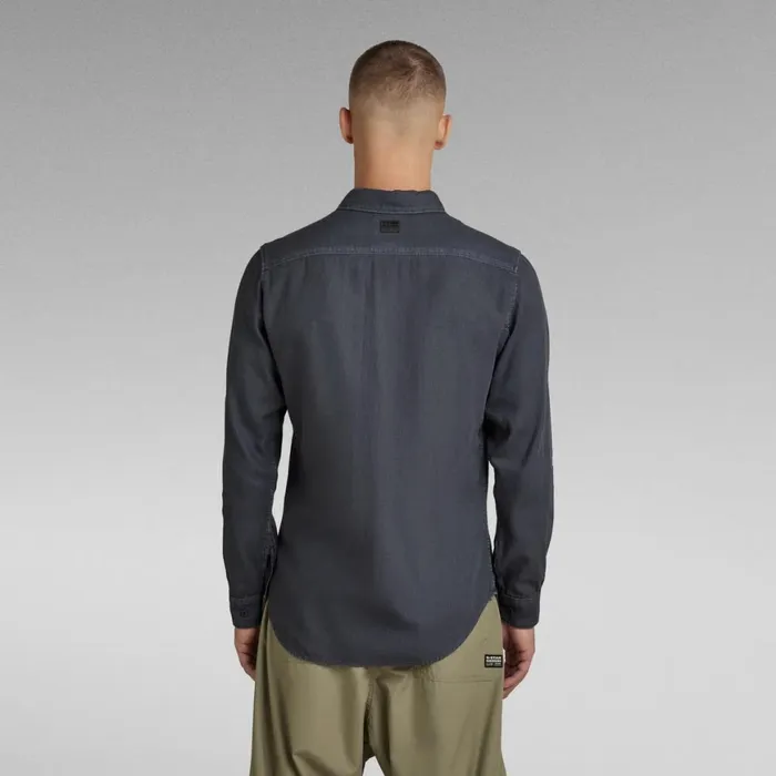 Shirts Men GStar RAW Marine Slim Shirt Fantem Blue