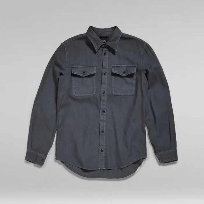 Shirts Men GStar RAW Marine Slim Shirt Fantem Blue