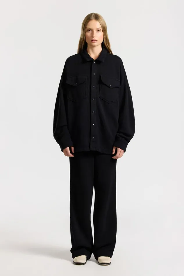 Shirts Women COTTON CITIZEN Boston Buttondown Jet Black Shirts Women COTTON CITIZEN Boston Buttondown Jet Black